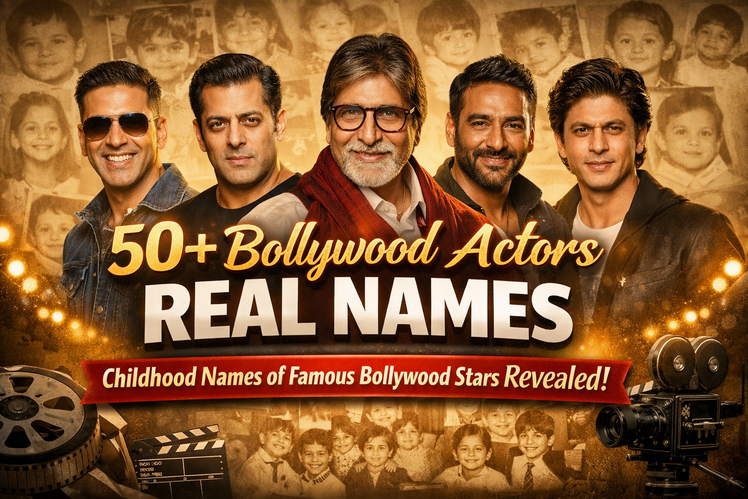 50+ Bollywood Actors Real Names: Childhood Names of Famous Bollywood Stars Revealed
