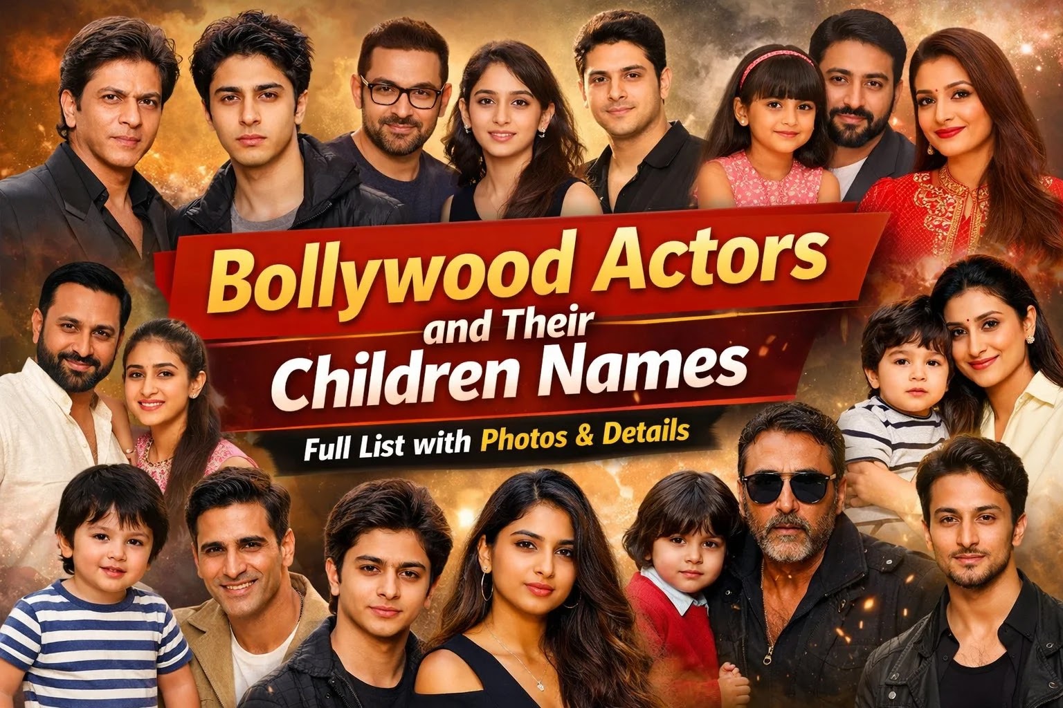 Complete List of Bollywood Actors and Their Children Names